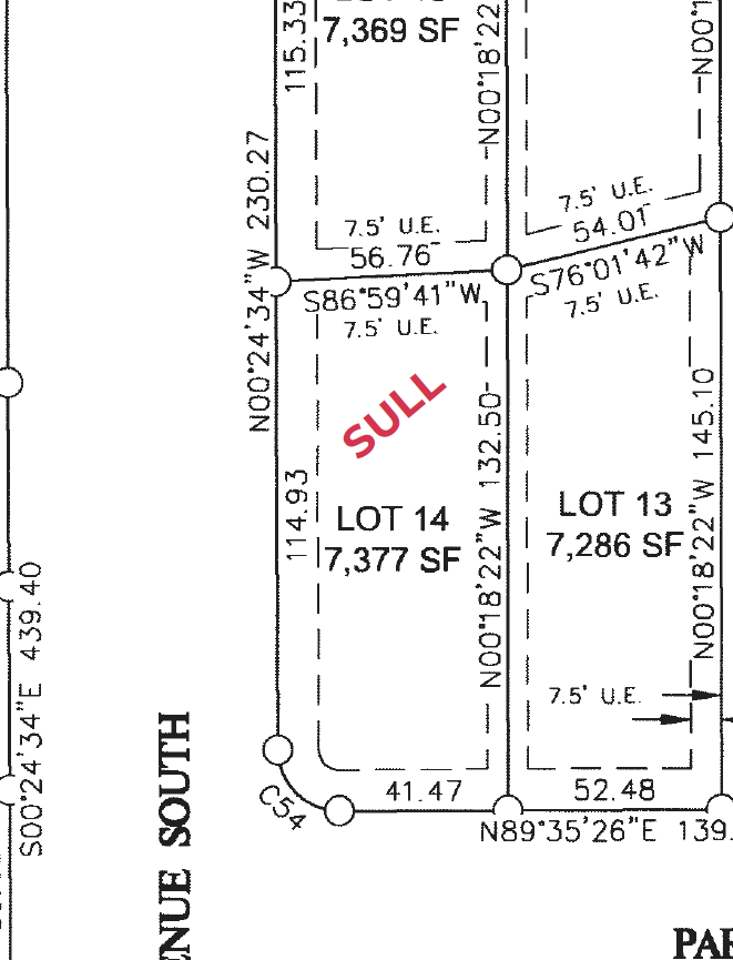 Approximate Lot Location