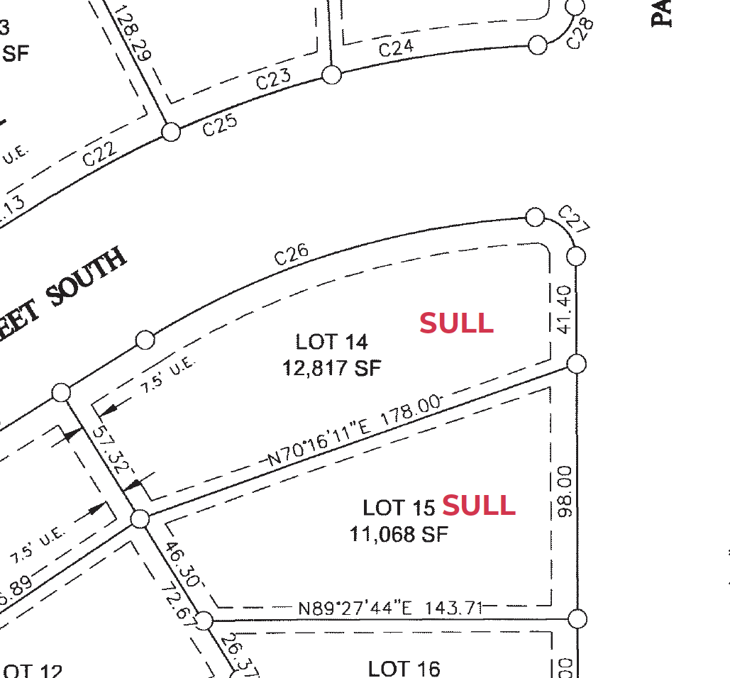 Approximate Lot Location