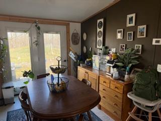 Dining room with walk out to backyard