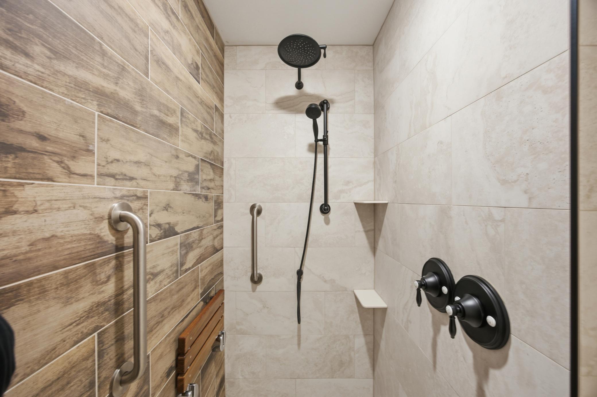 Primary Bathroom Tiled Shower