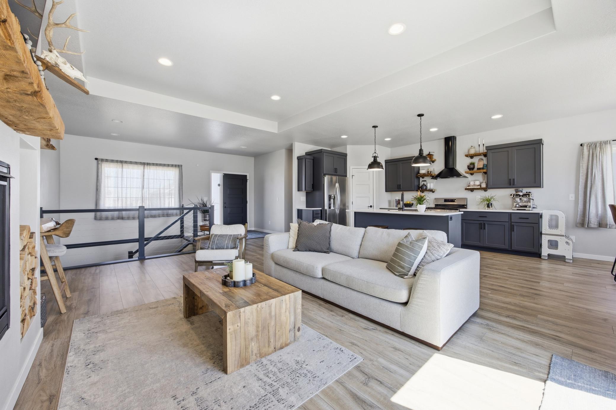 Living Room + Kitchen