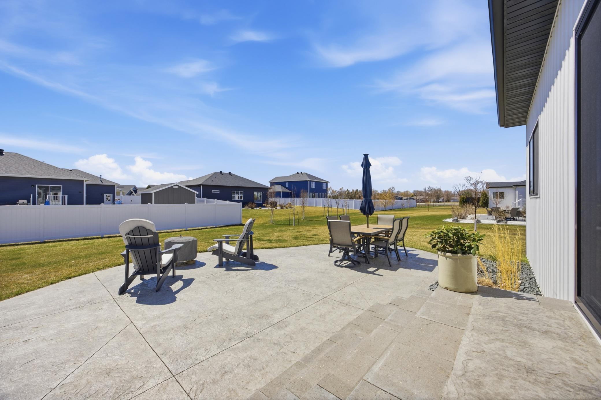 Large Stamped Concrete Patio