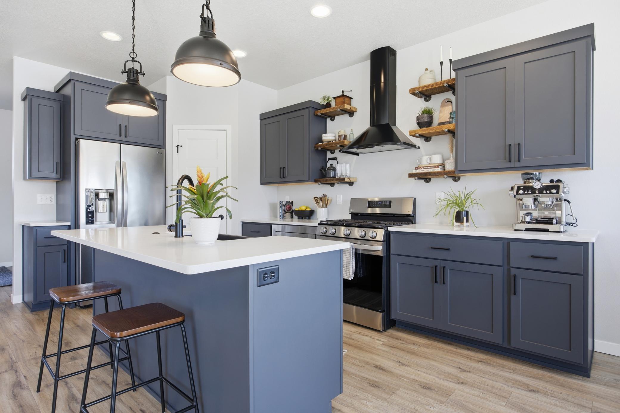 Kitchen with Walk-In Corner Pantry