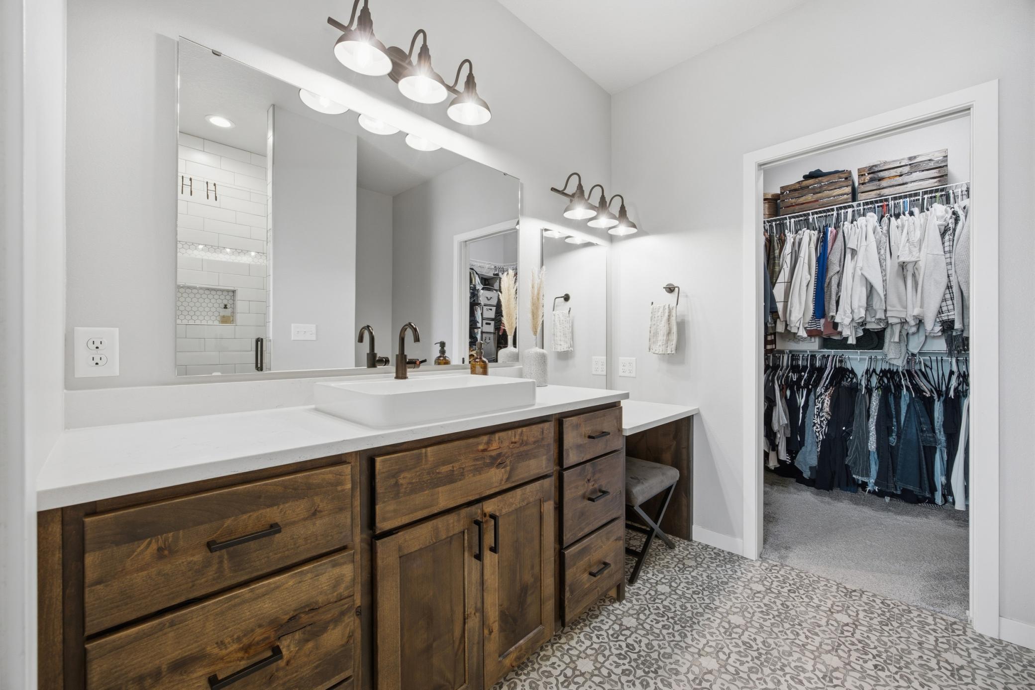 Primary Bathroom with WIC