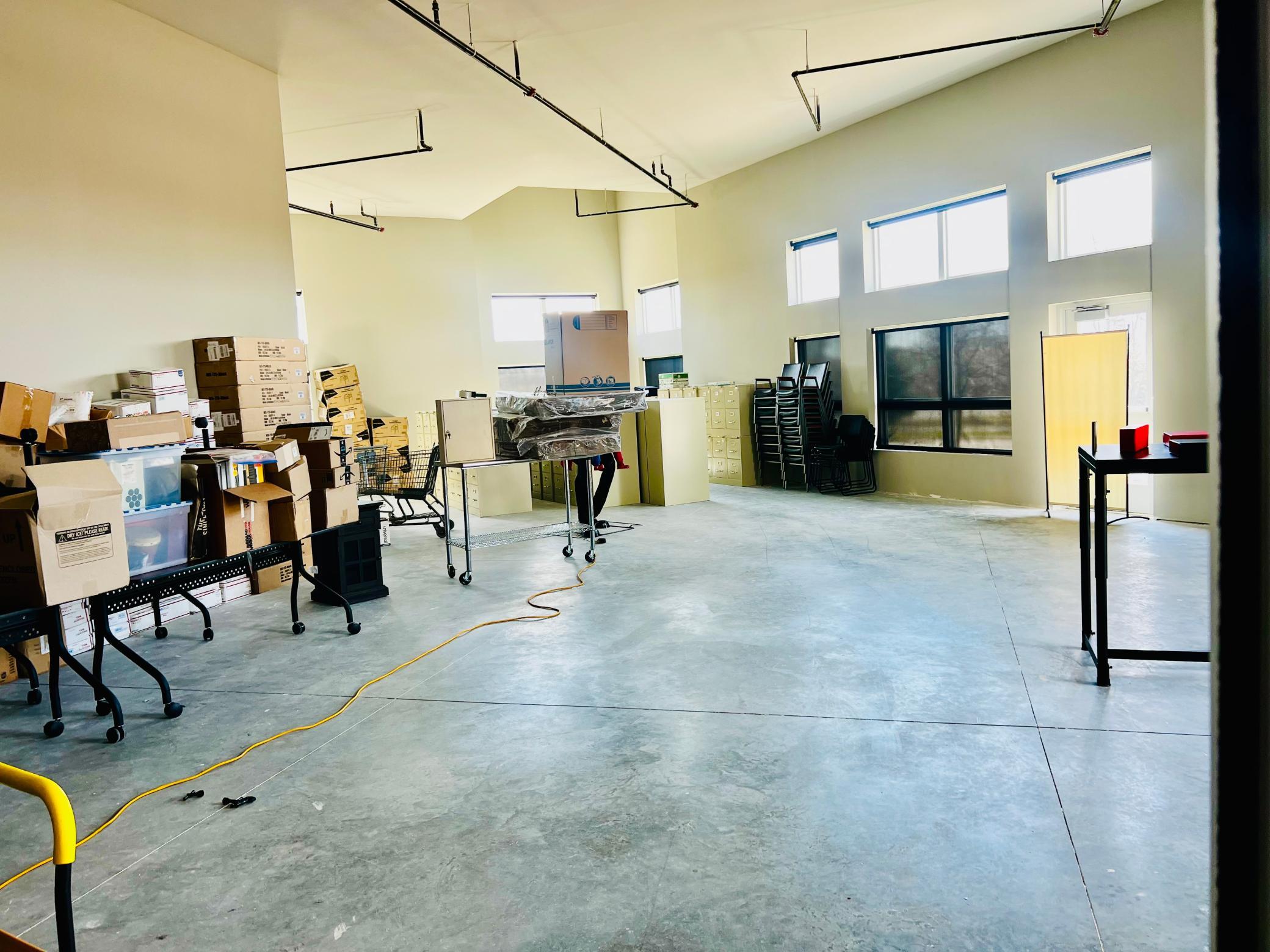 Unit 1: Vanilla shell with concrete floors and a separate entrance facing Hastings Avenue