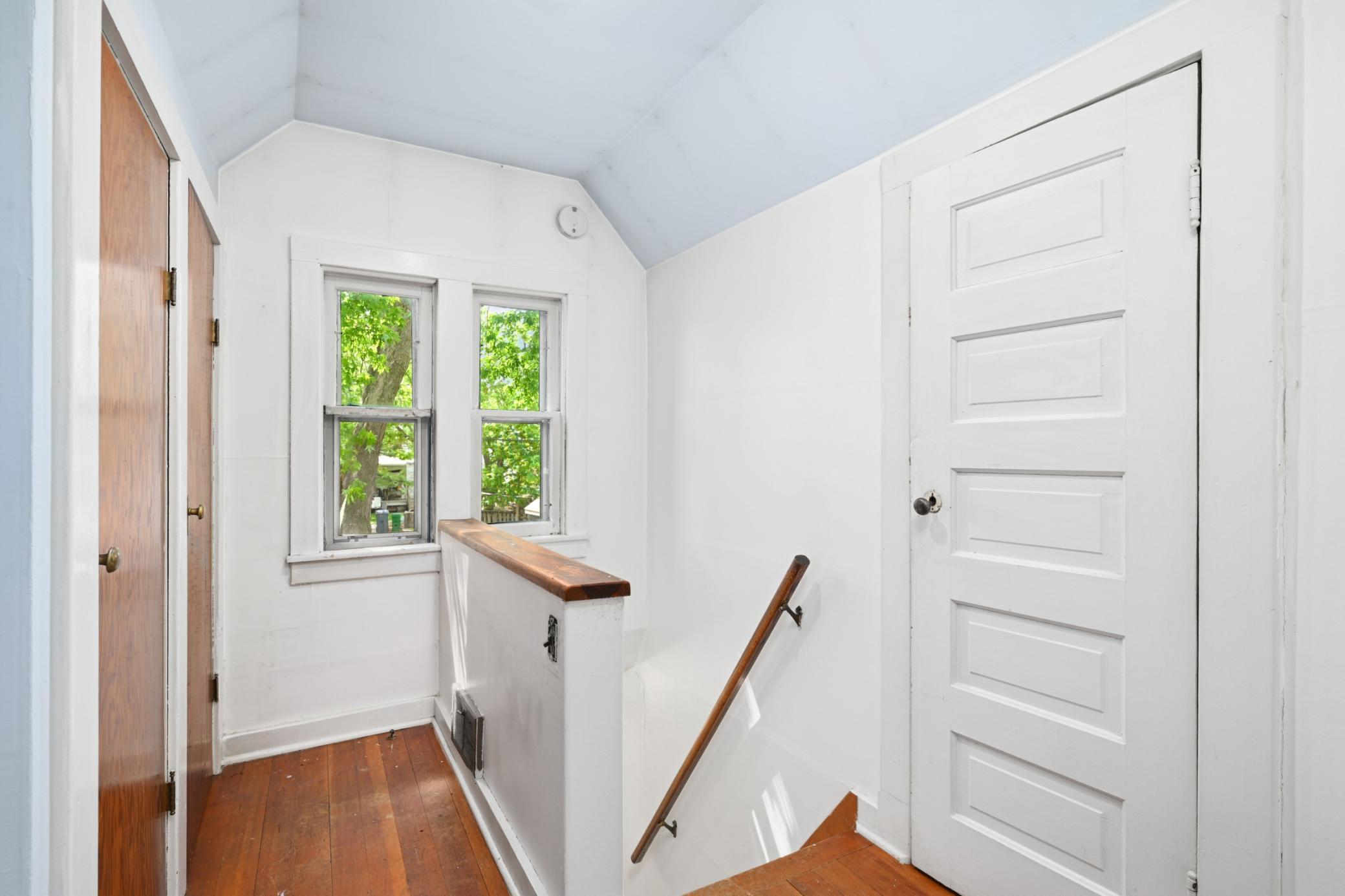 Upstairs bedroom has add'l closets.