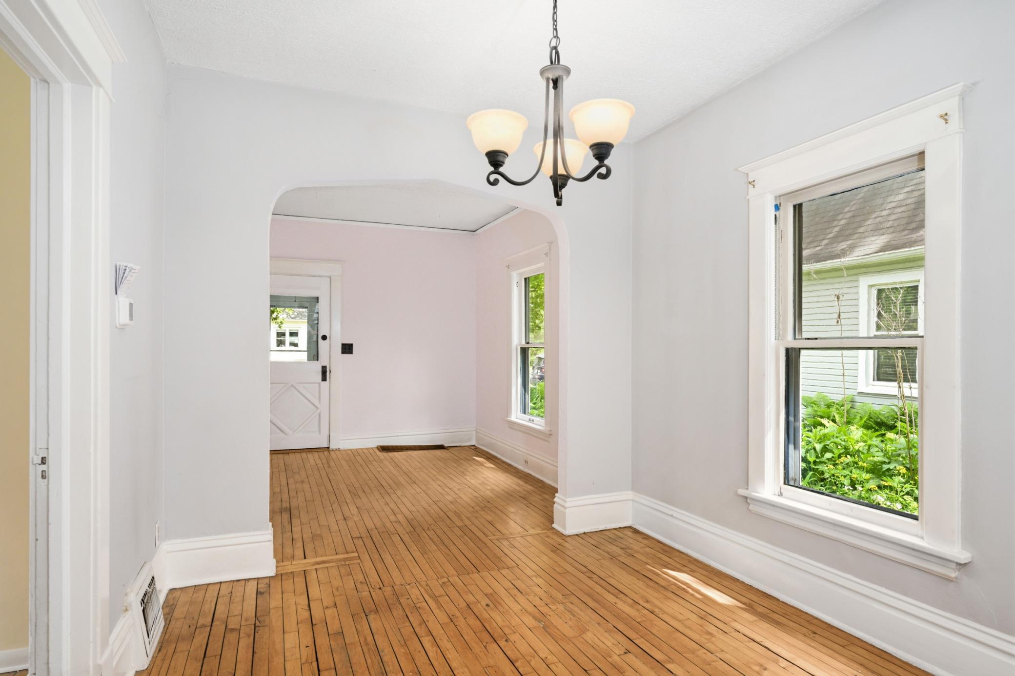 Spacious dining area ready for entertaining.