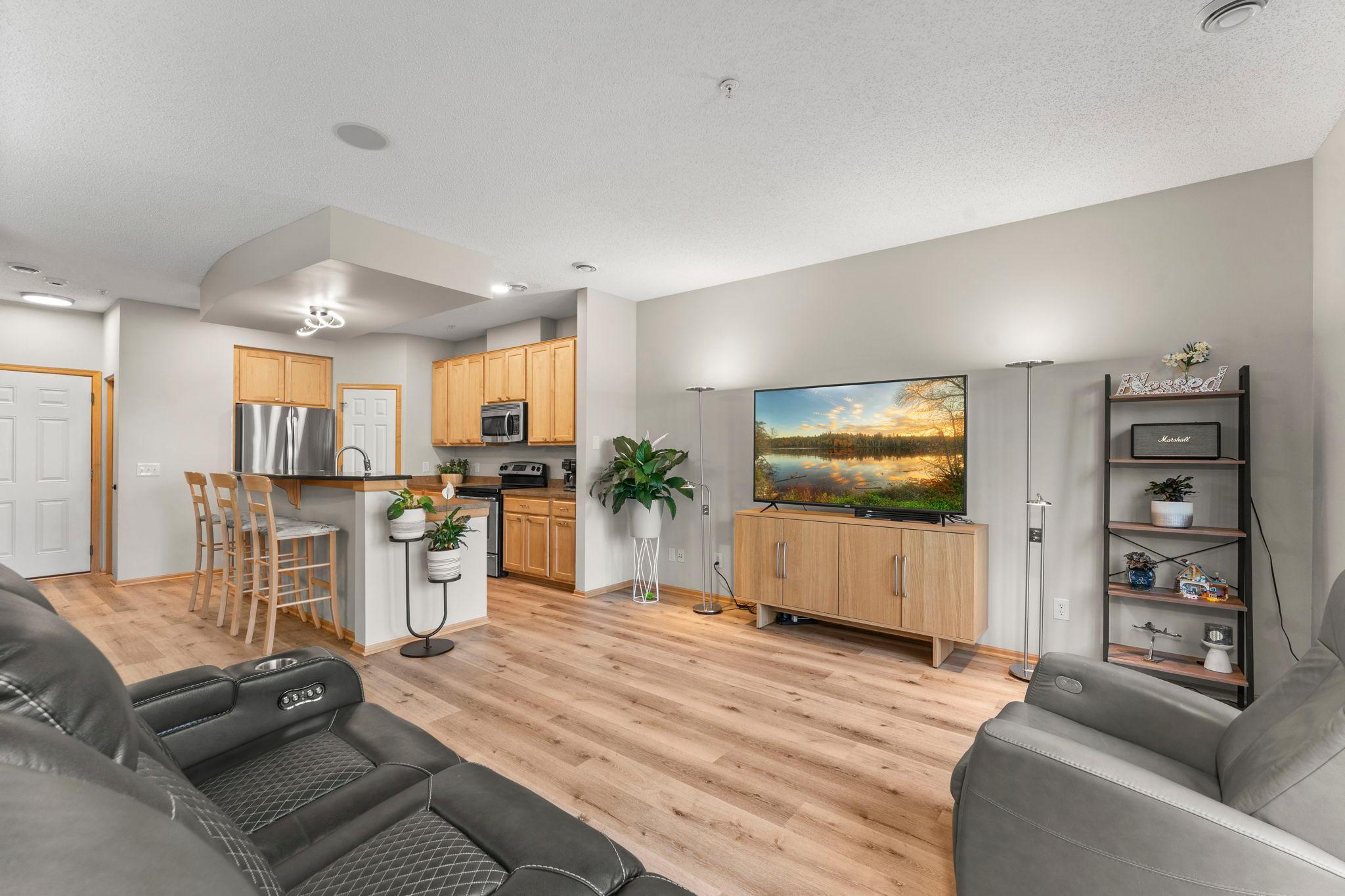 Open Concept with Maple Cabinets