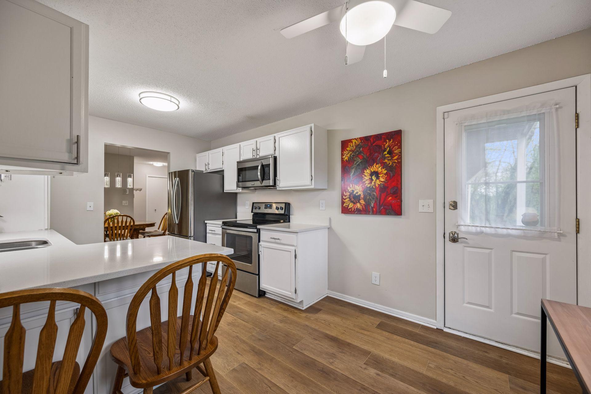 Access to the back patio to enjoy summer evenings