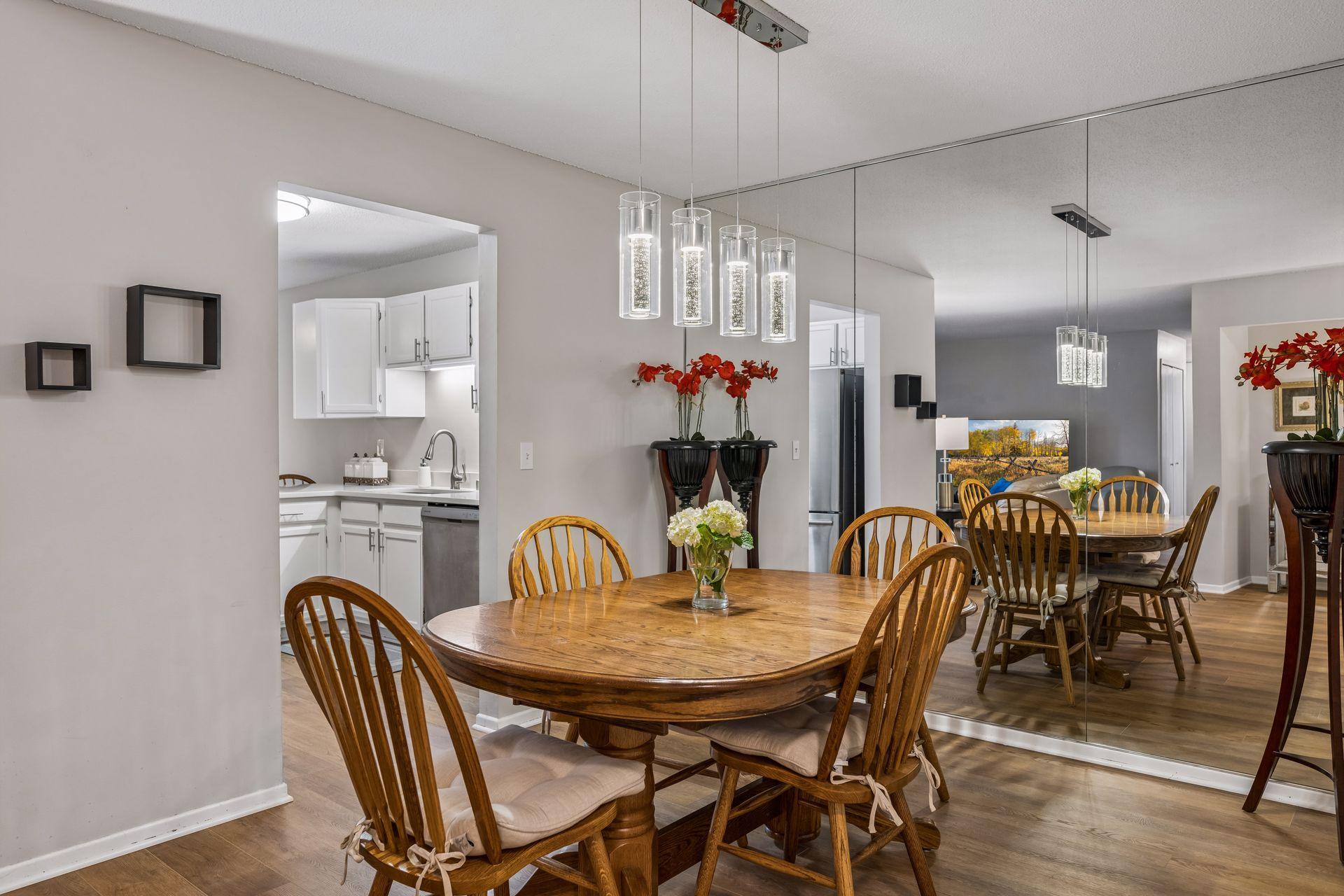 Inviting dining space off the kitchen and living room, perfect for entertaining!