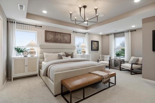 Beautiful owner's suite with lovely windows