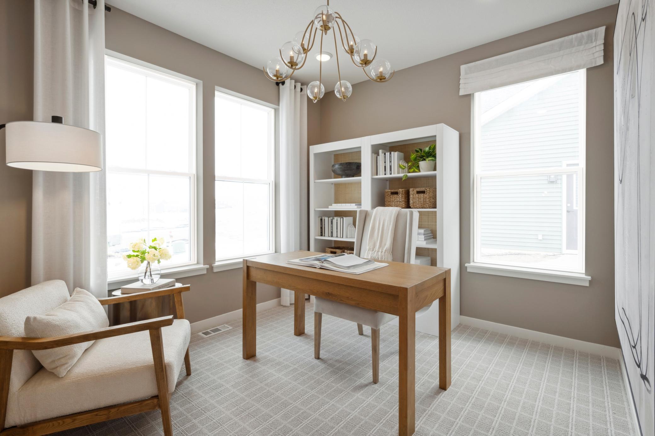 Versatile flex room offers endless possibilities perfect as a home office, guest room, play area, or hobby space. Neutral tones and ample natural light make it easy to customize to your needs.