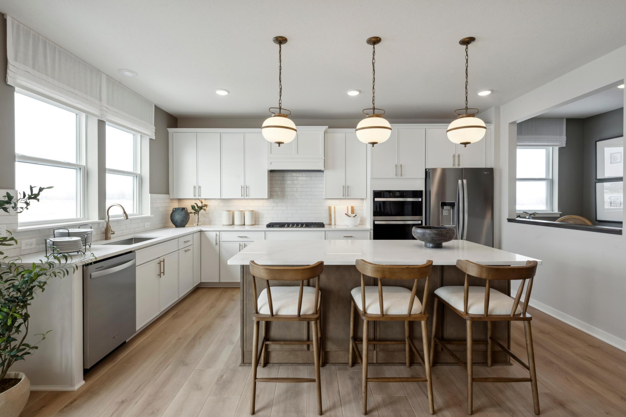 Equipped with stainless steel appliances and contemporary fixtures that combine style and efficiency.