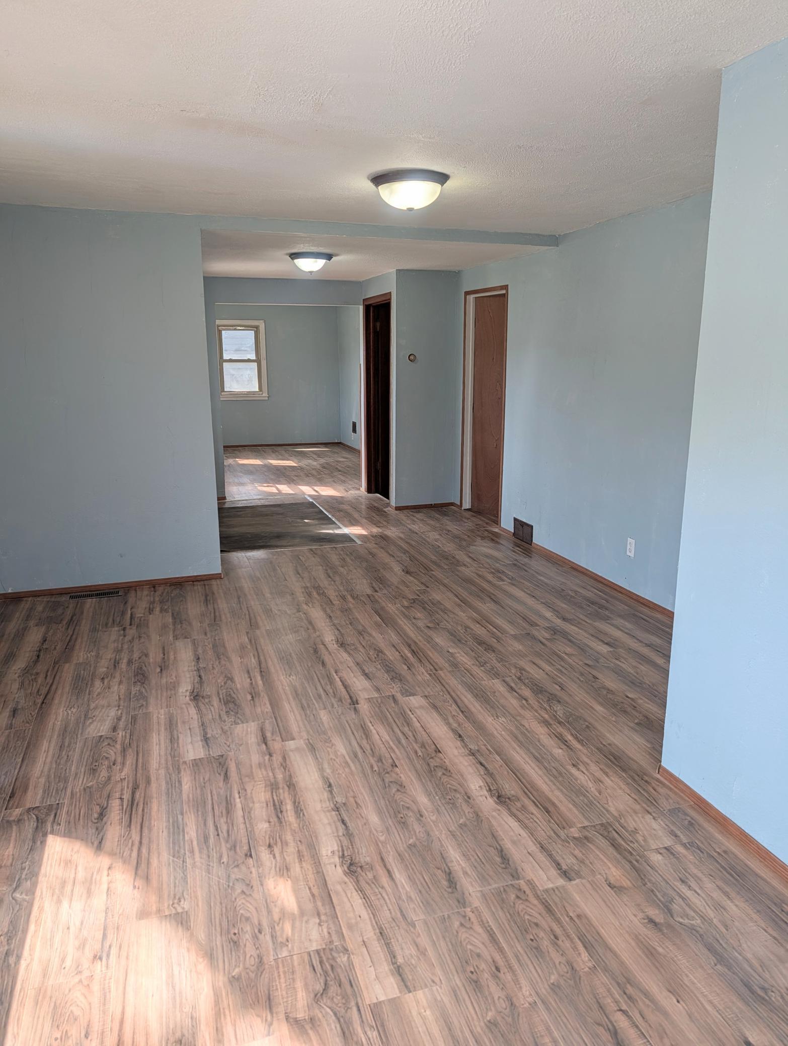 Notice the new flooring