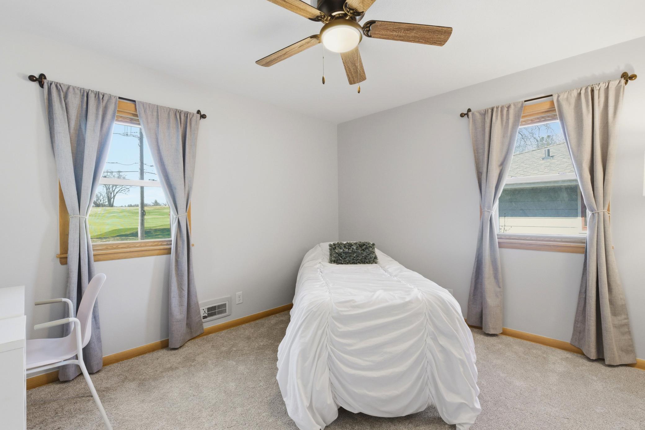 Another bedroom with fresh carpet