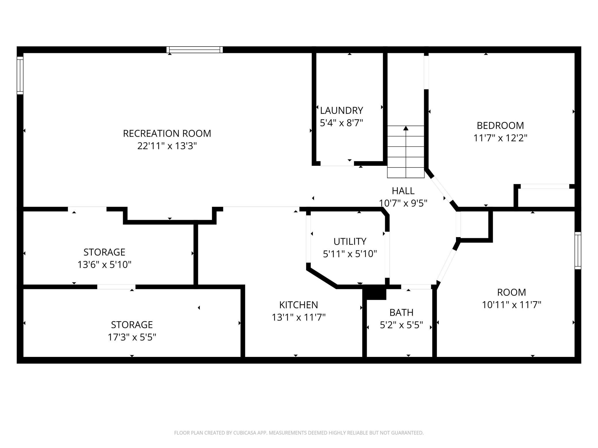 Lower level Floor Plan