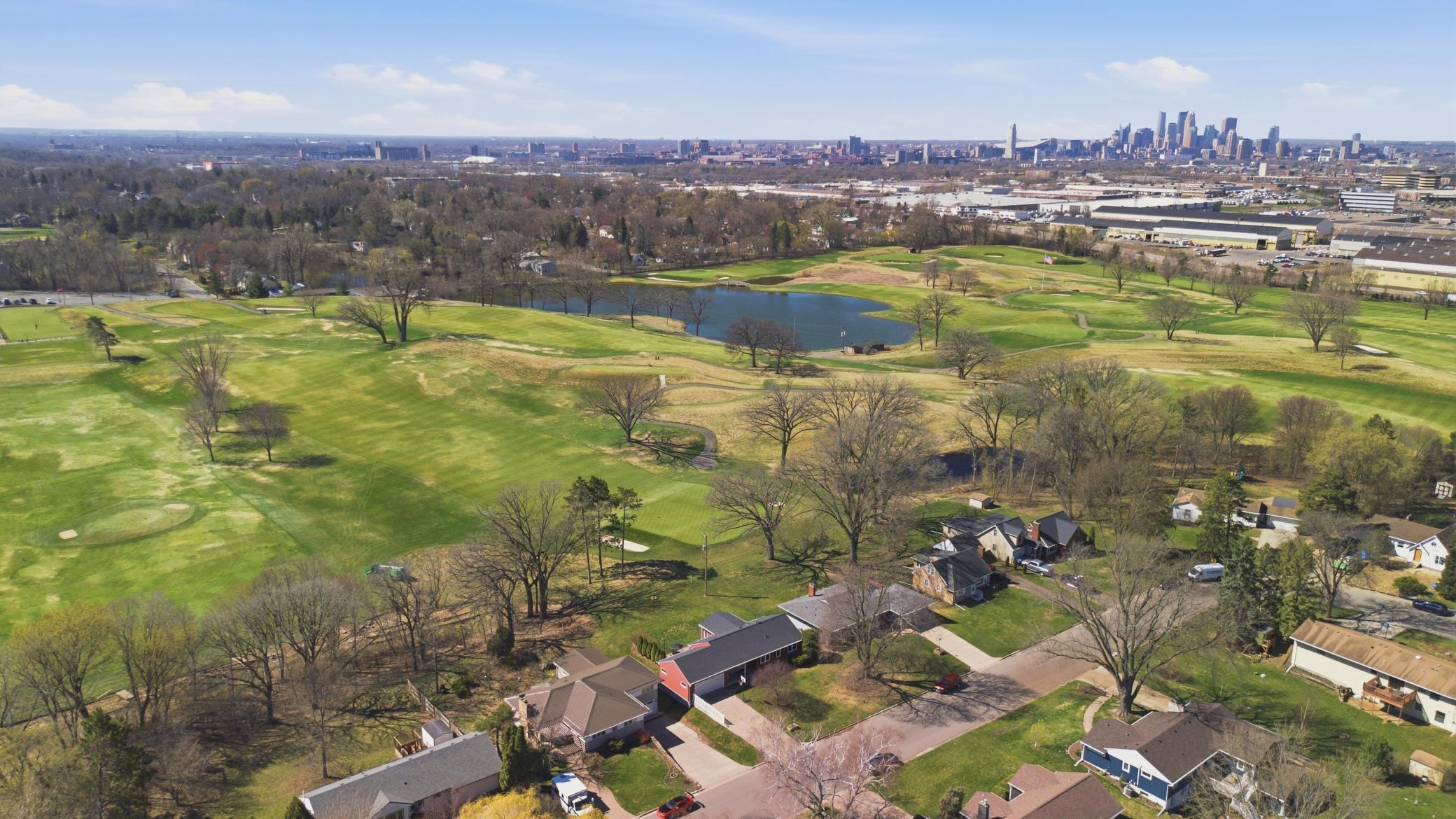 Overhead views to downtown