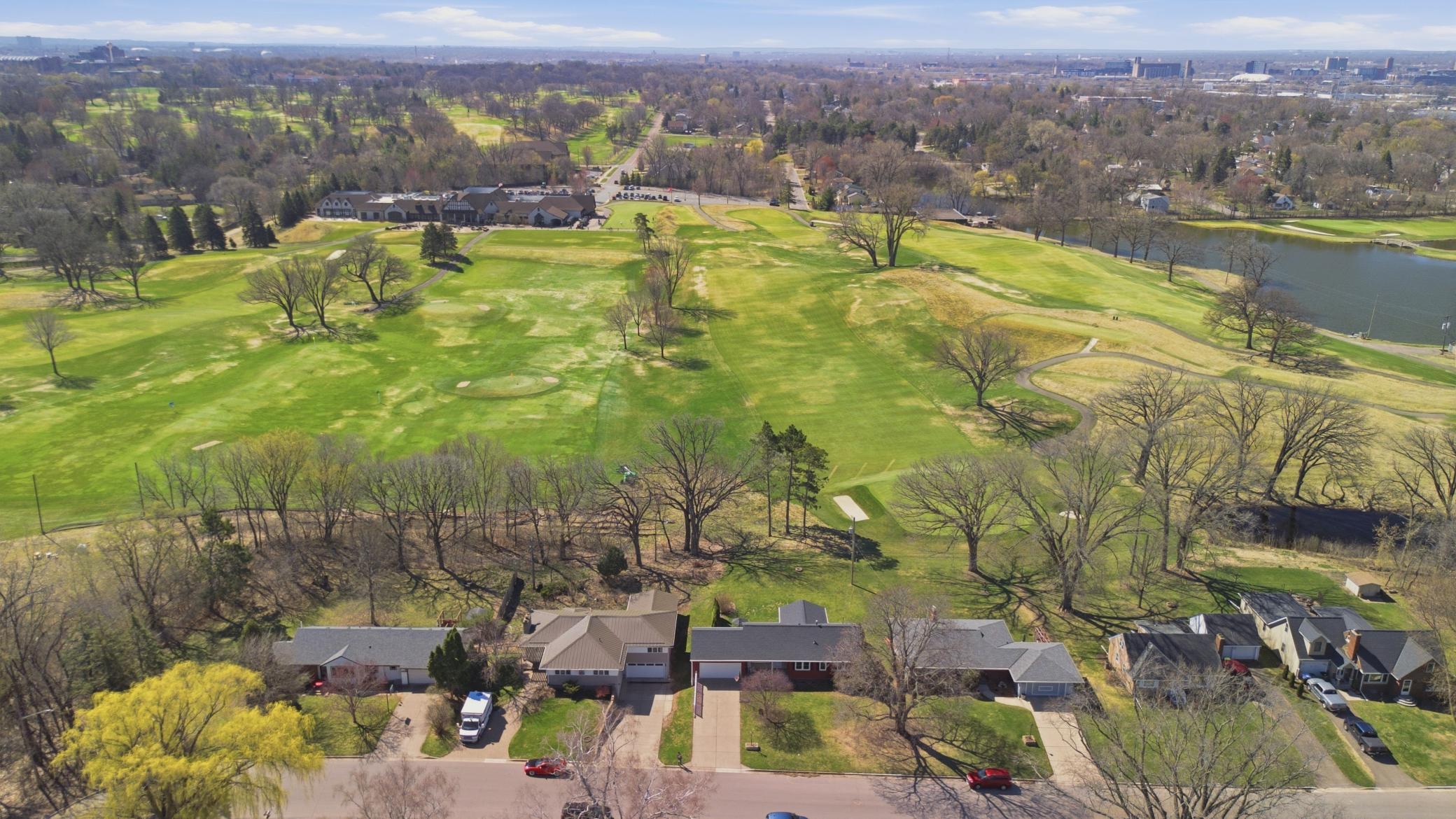 Midland Hills Golf Course is behind home