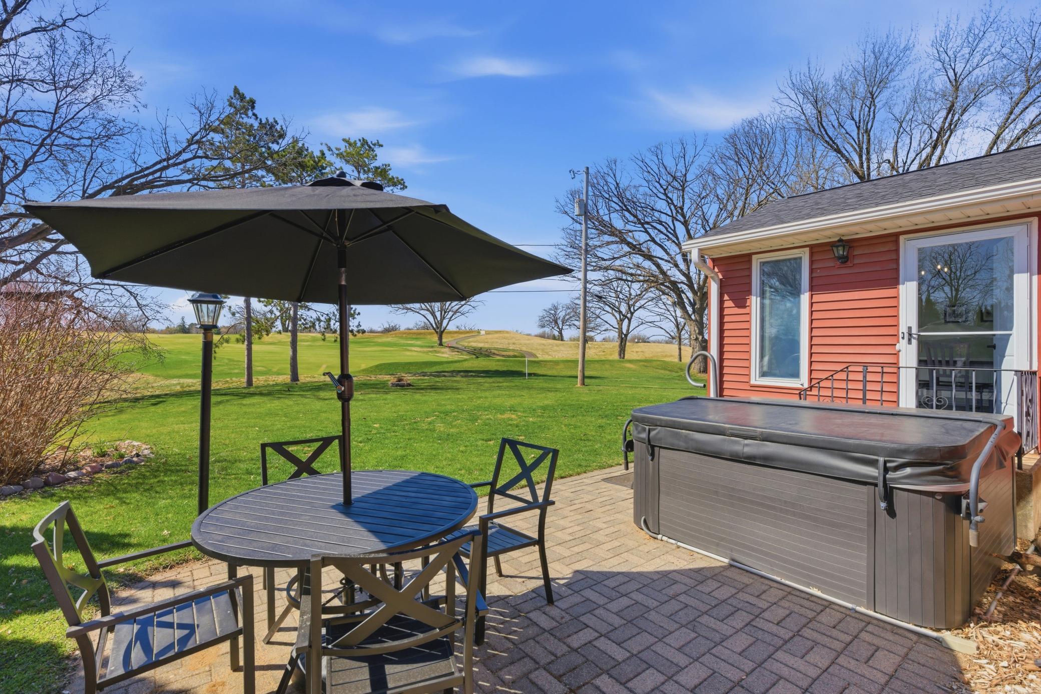 Great eating space on patio, just off kitchen