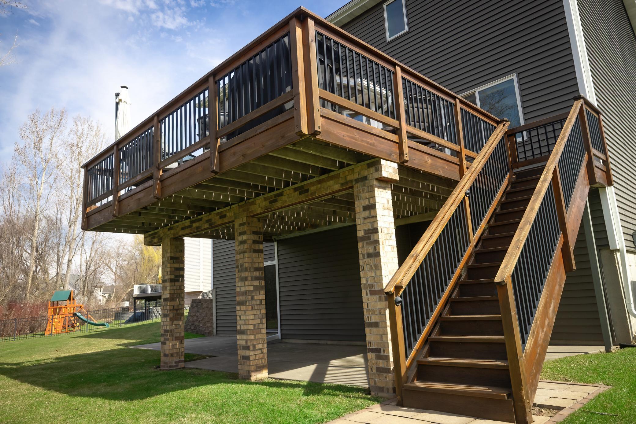 deck and walkout patio