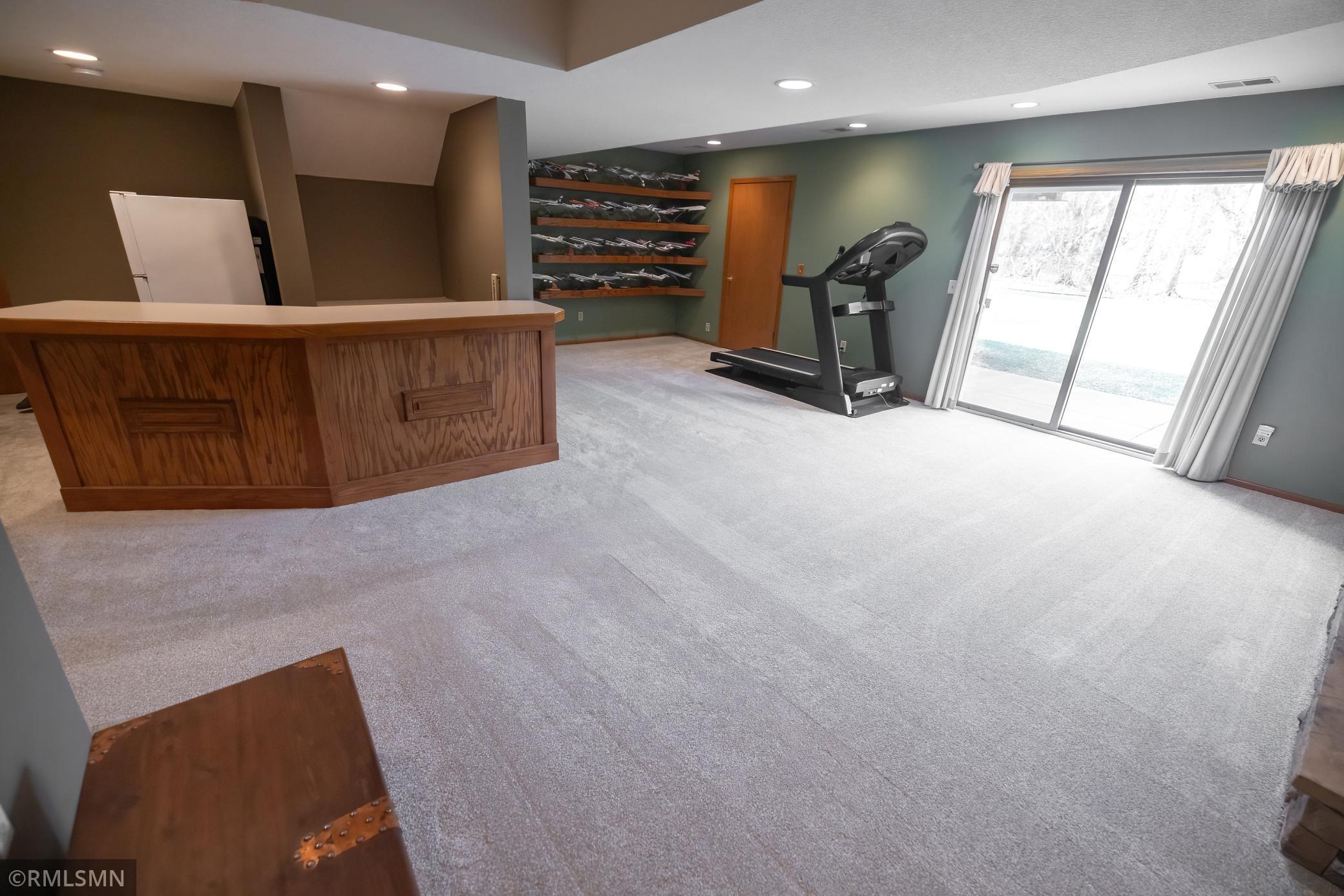 Family room lower level walkout