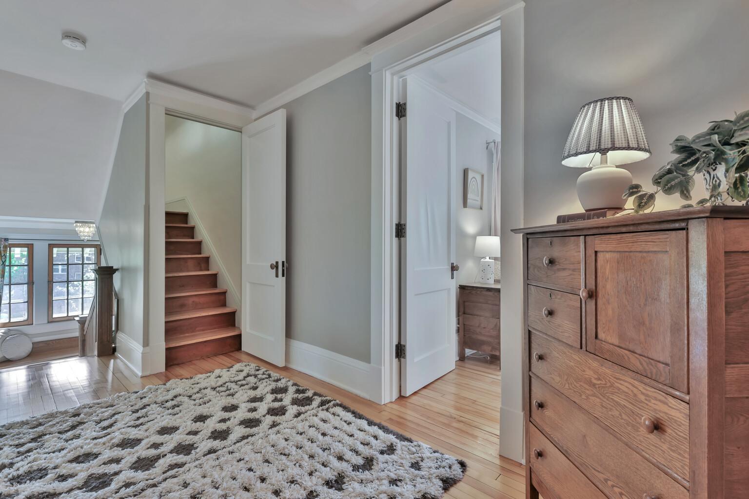 Stairs to 3rd floor retreat