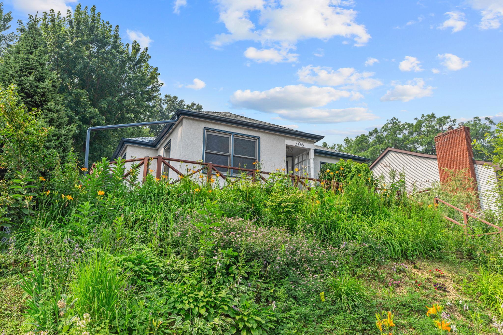 Perched above the street below for great privacy..