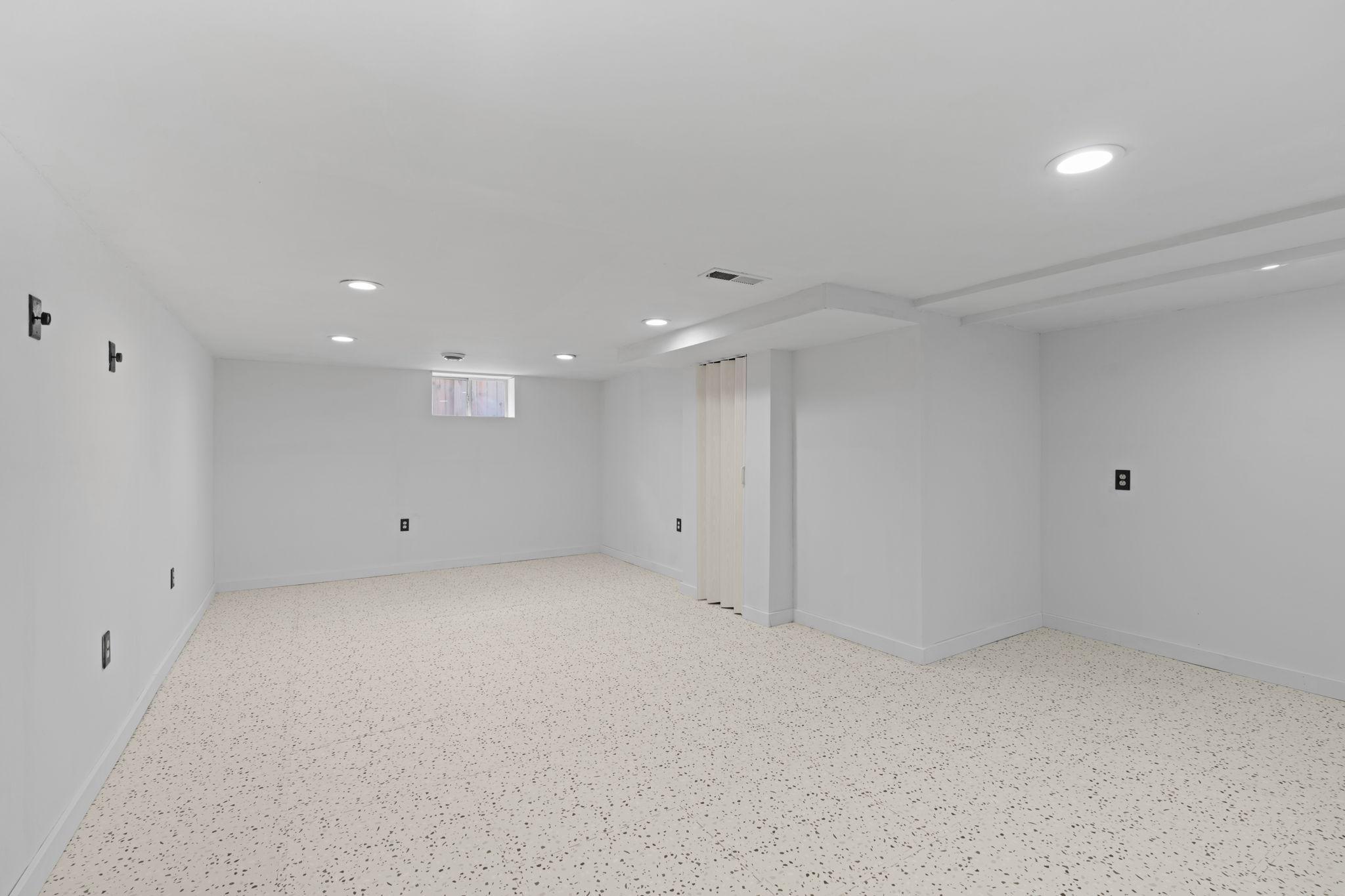 Check out this HUGE family room downstairs!