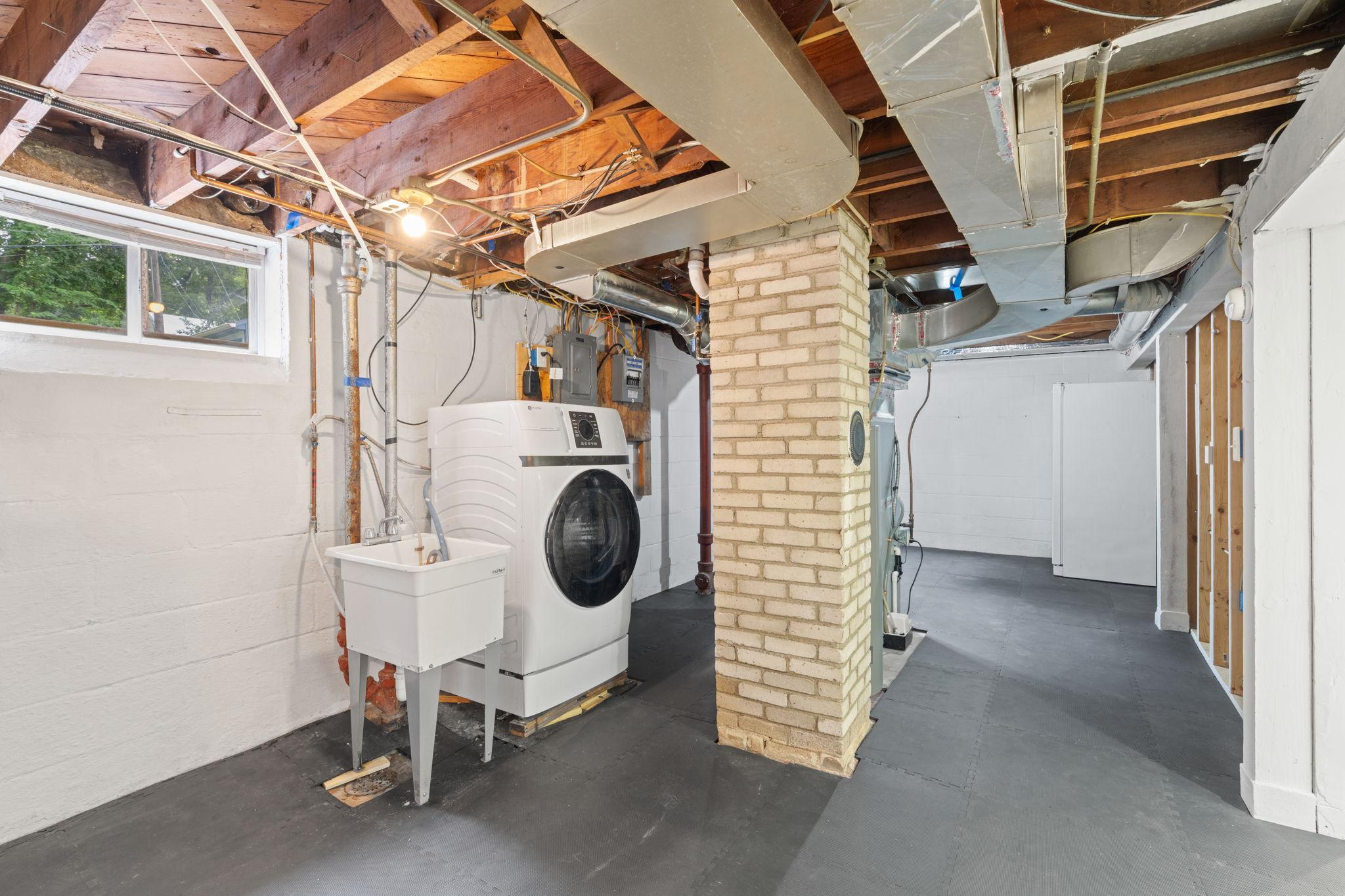 Newer combo washer drier, newer HVAC, this property is turn key.
