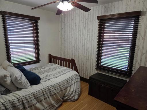 Main floor bedroom 2, new window treatment