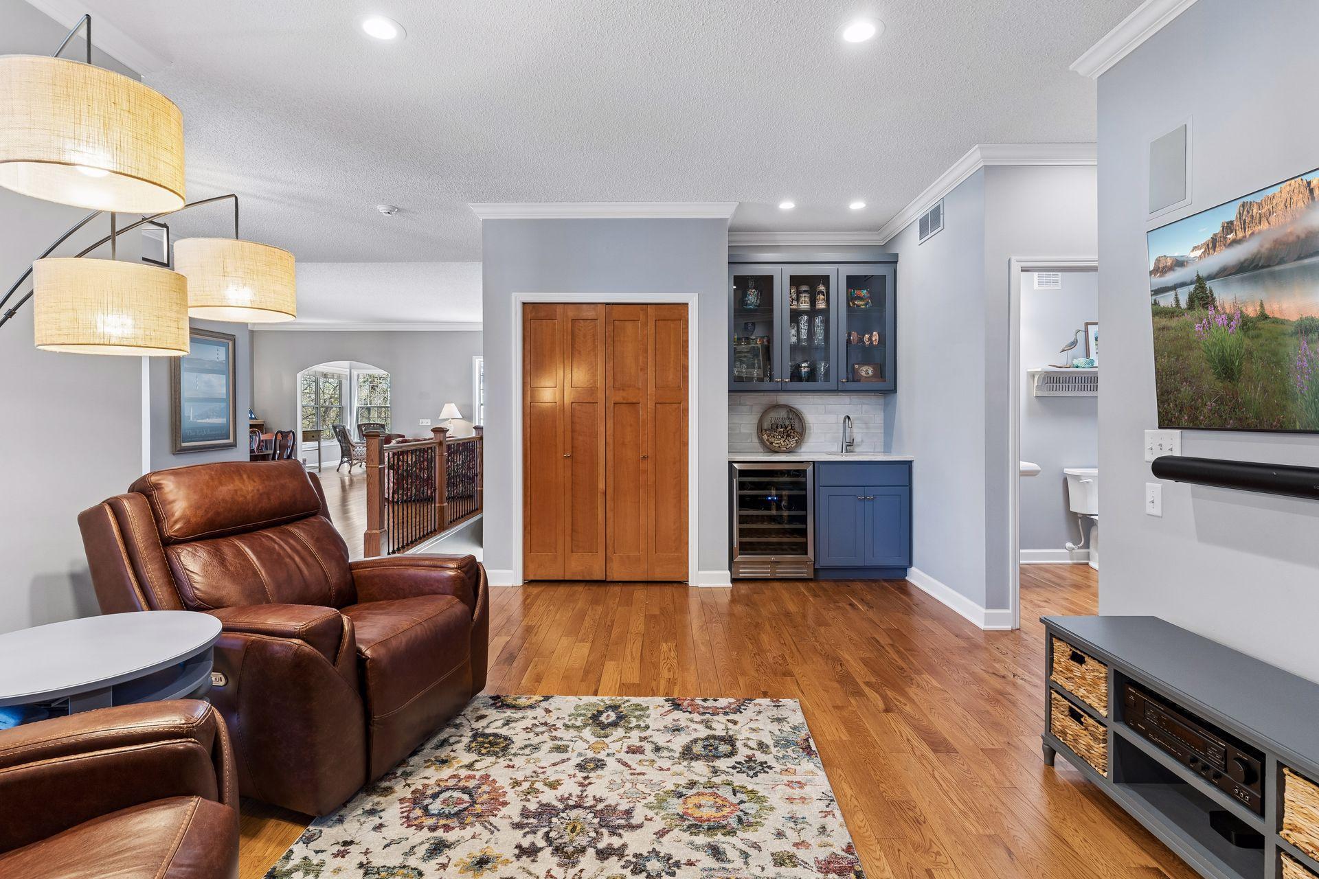 The home offers an open floor plan with generously sized rooms.