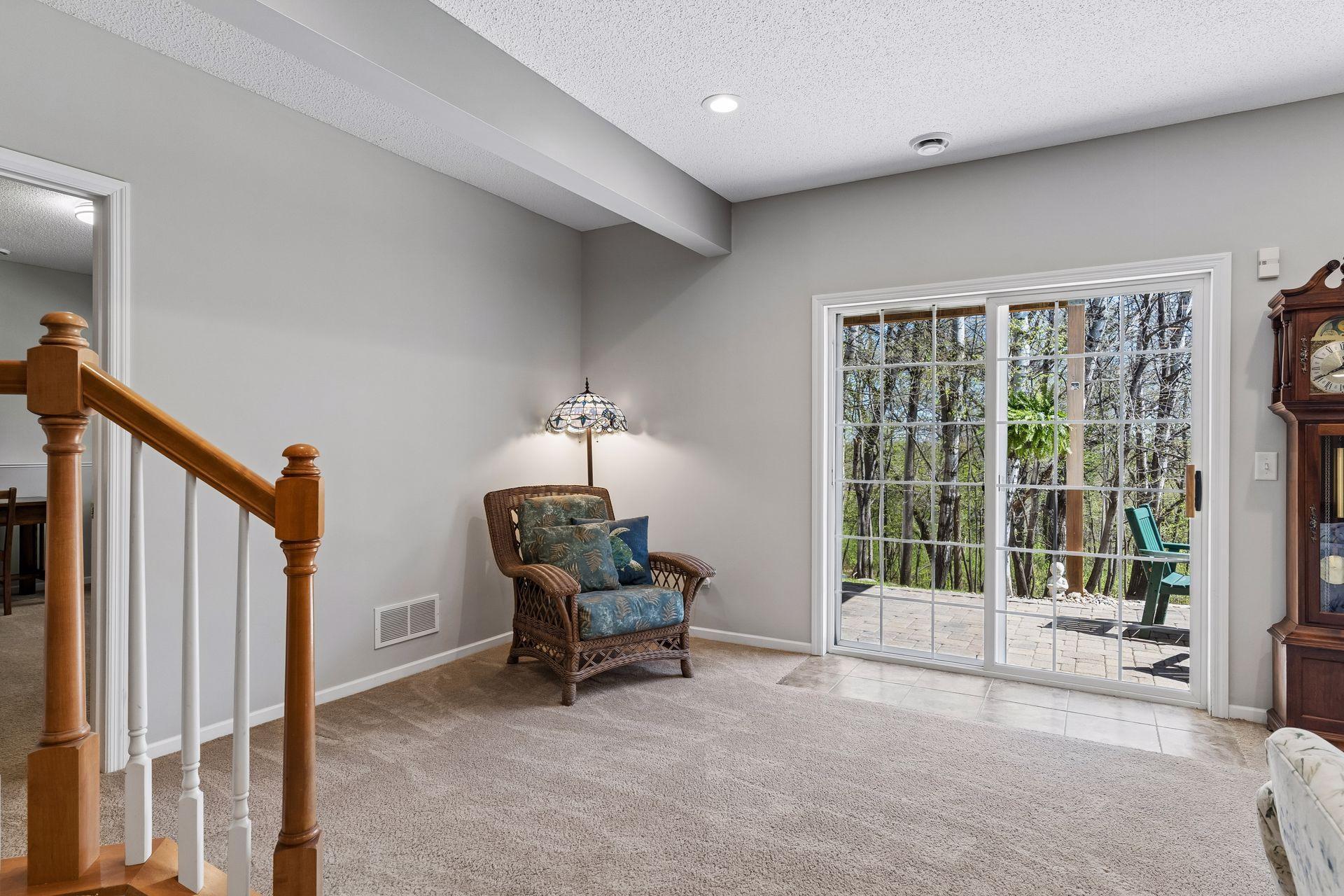 Downstairs is where you will find the ultimate entertainment space with room for your game table.