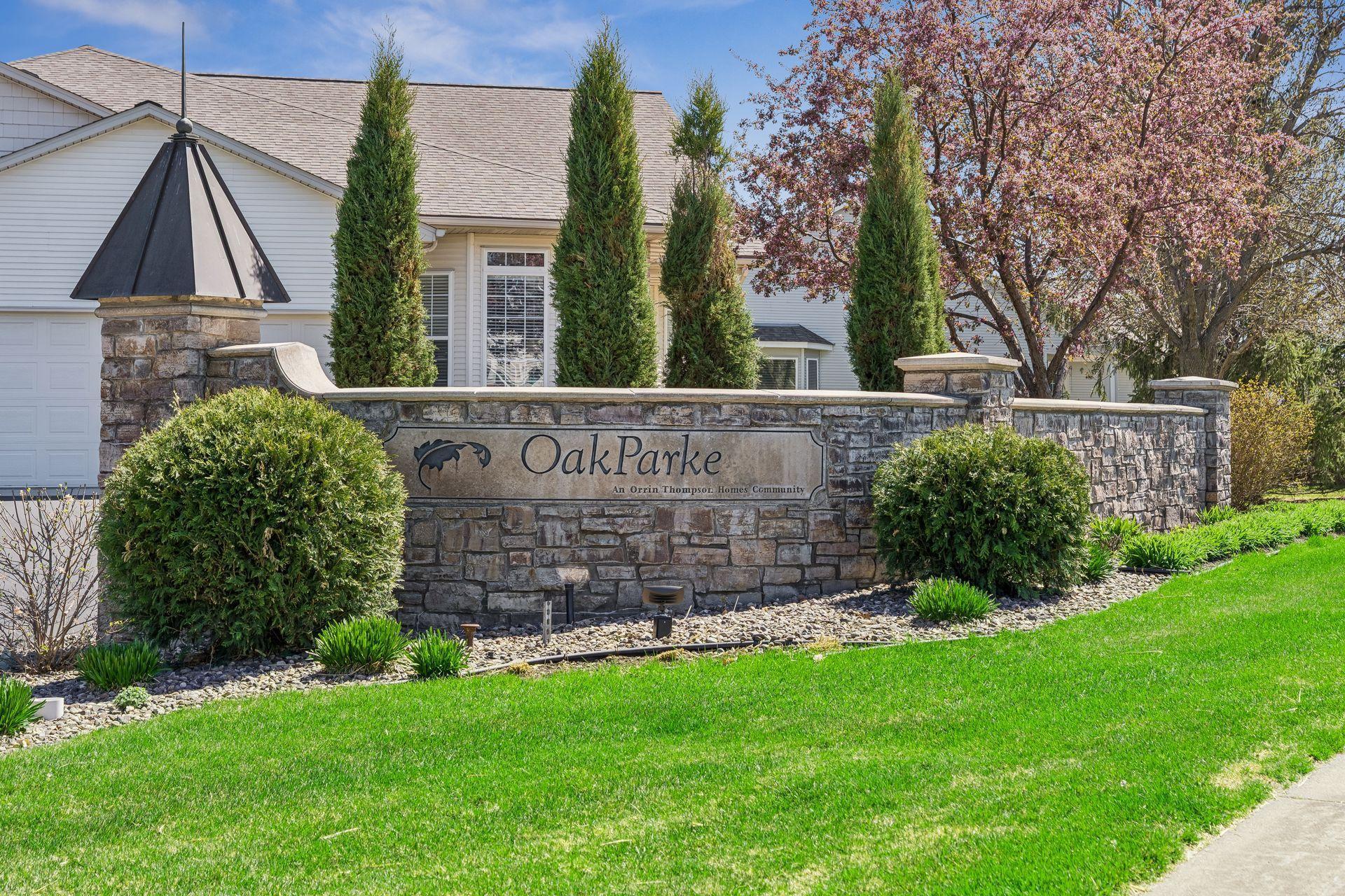 Residents of OakParke Estates enjoy maintenance-free living with lawn care and snow removal taken care of.