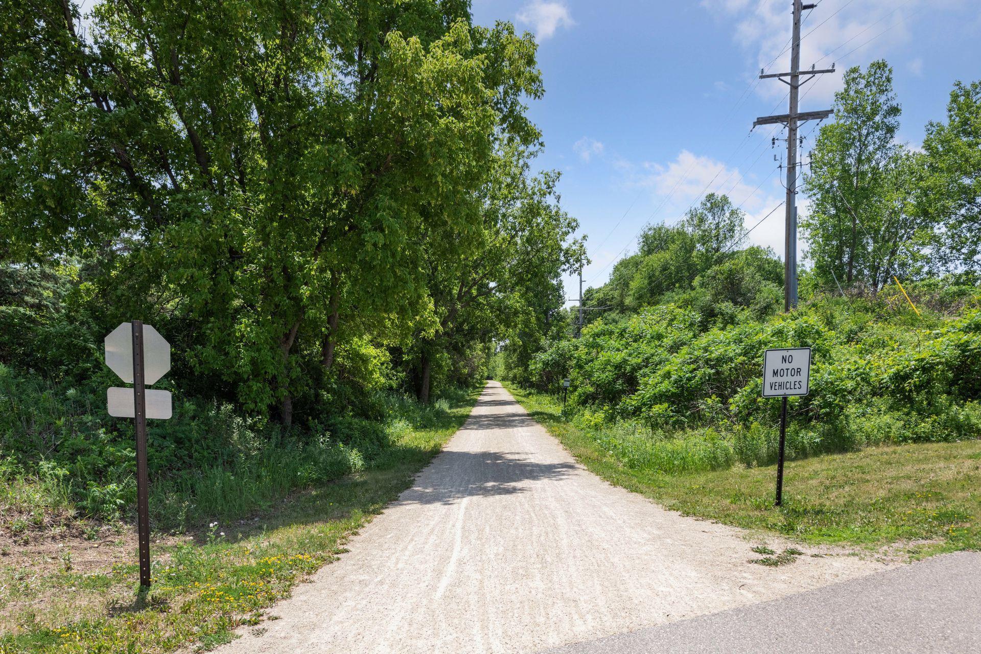 The Minnesota River Bluffs LRT trail is also accessible in Lake Riley Park - hop on the trail and enjoy scenic views of the river valley while you meander along.