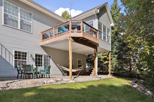 Outside, you'll love this private setting.