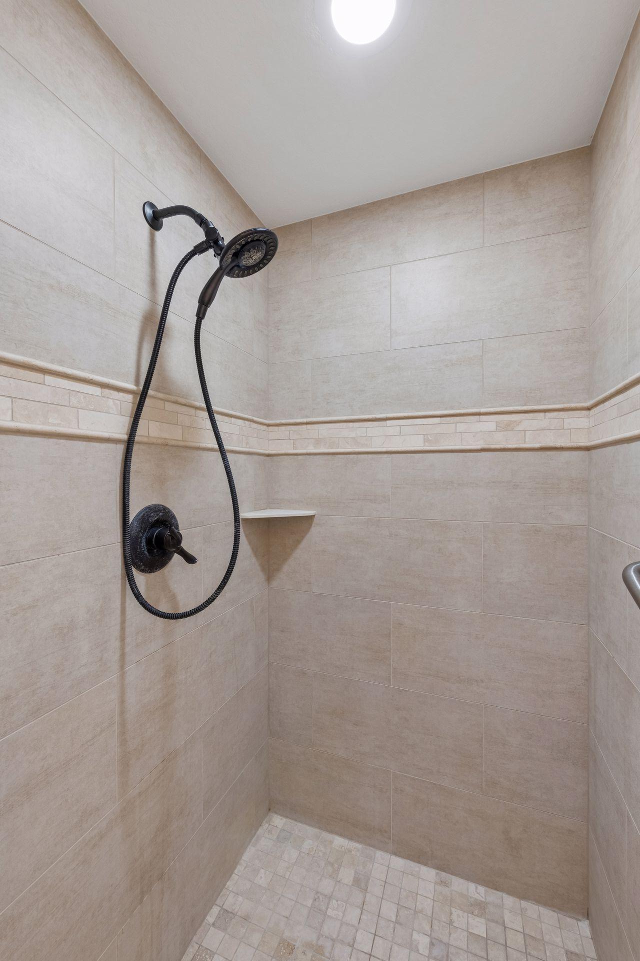 Step in separate shower