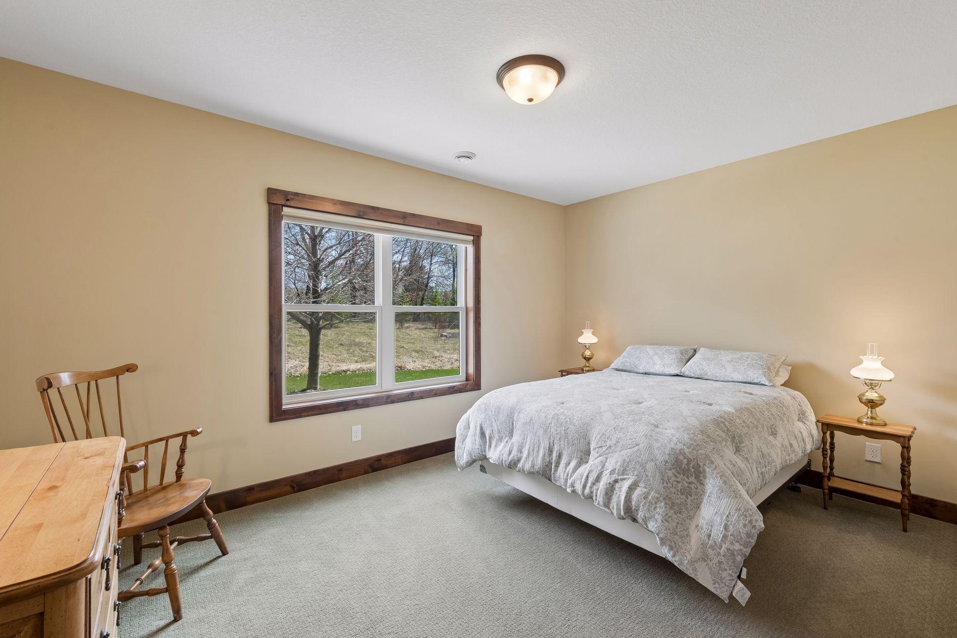 Bedroom 3, back of home (lower level)
