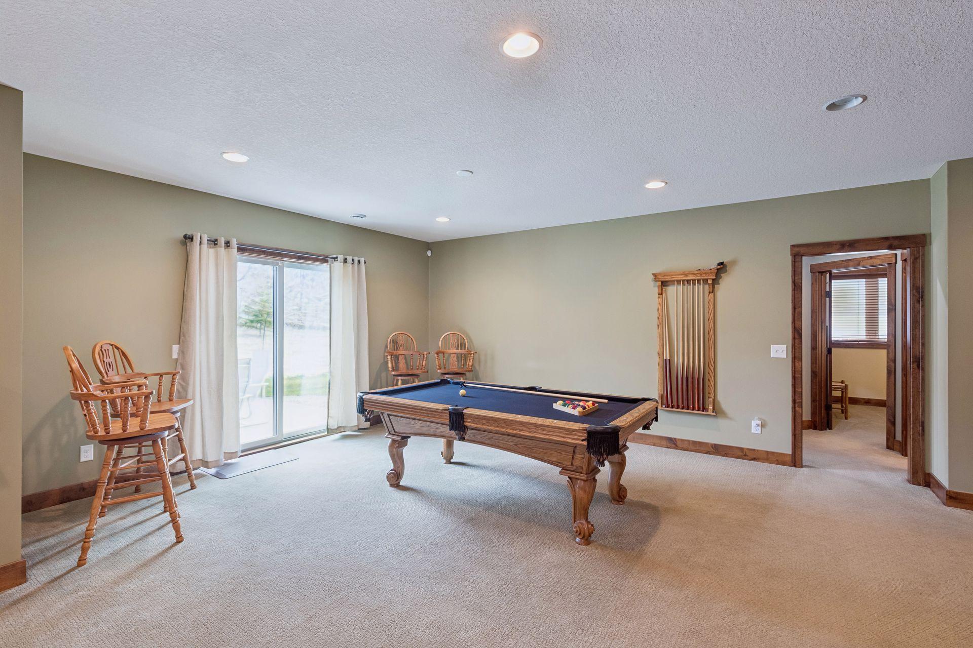 Lower level rec room