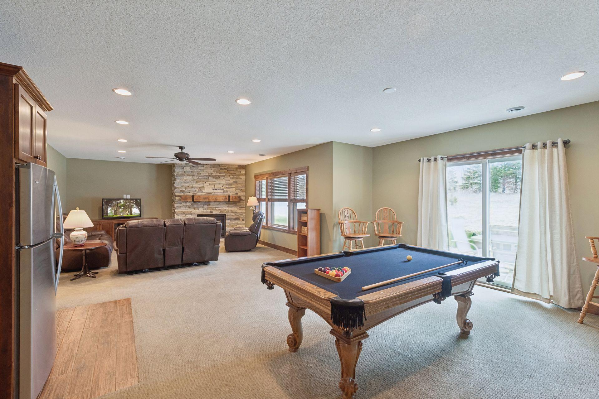 Lower level rec room