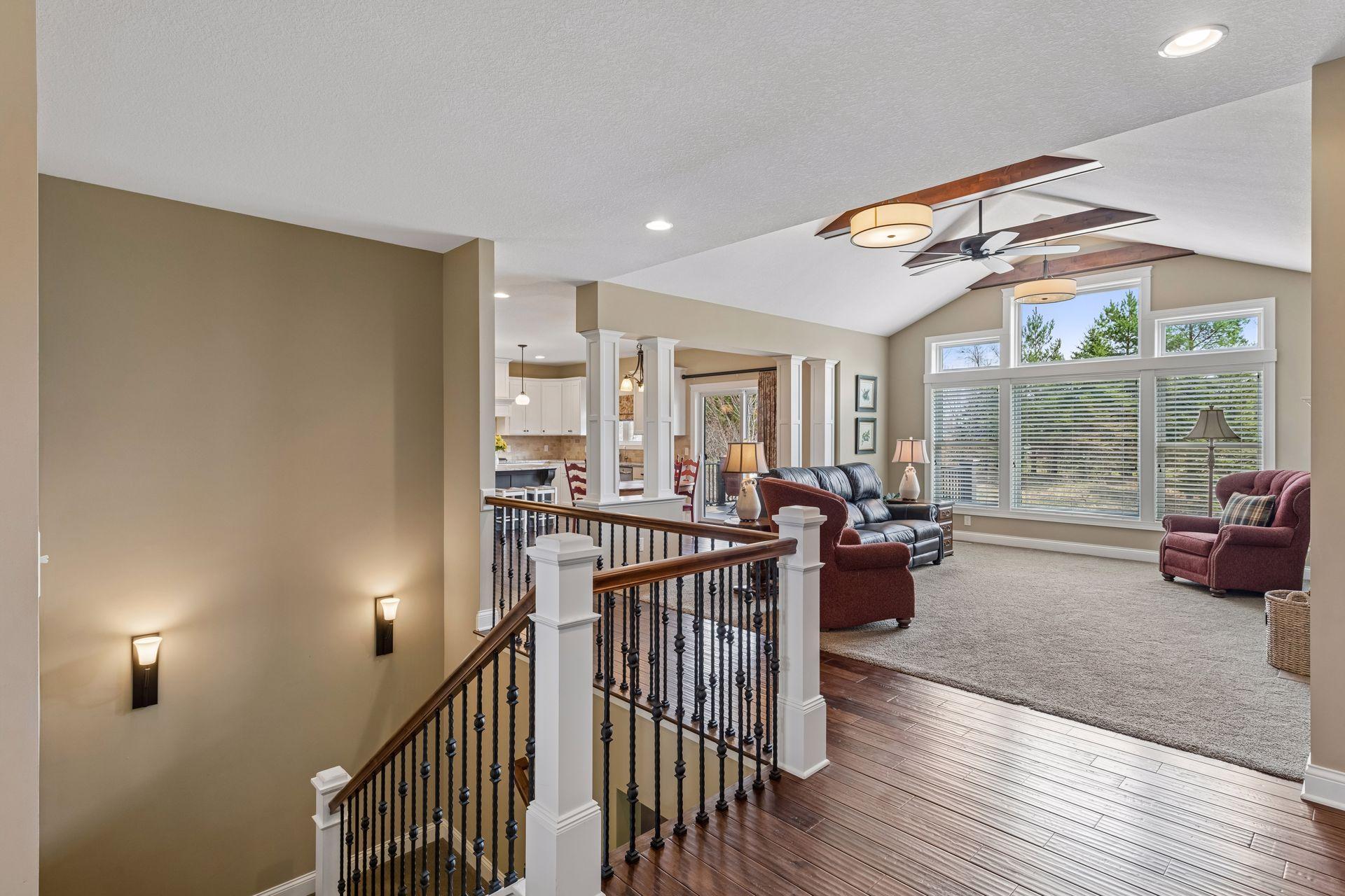 Beautiful wrought iron staircase