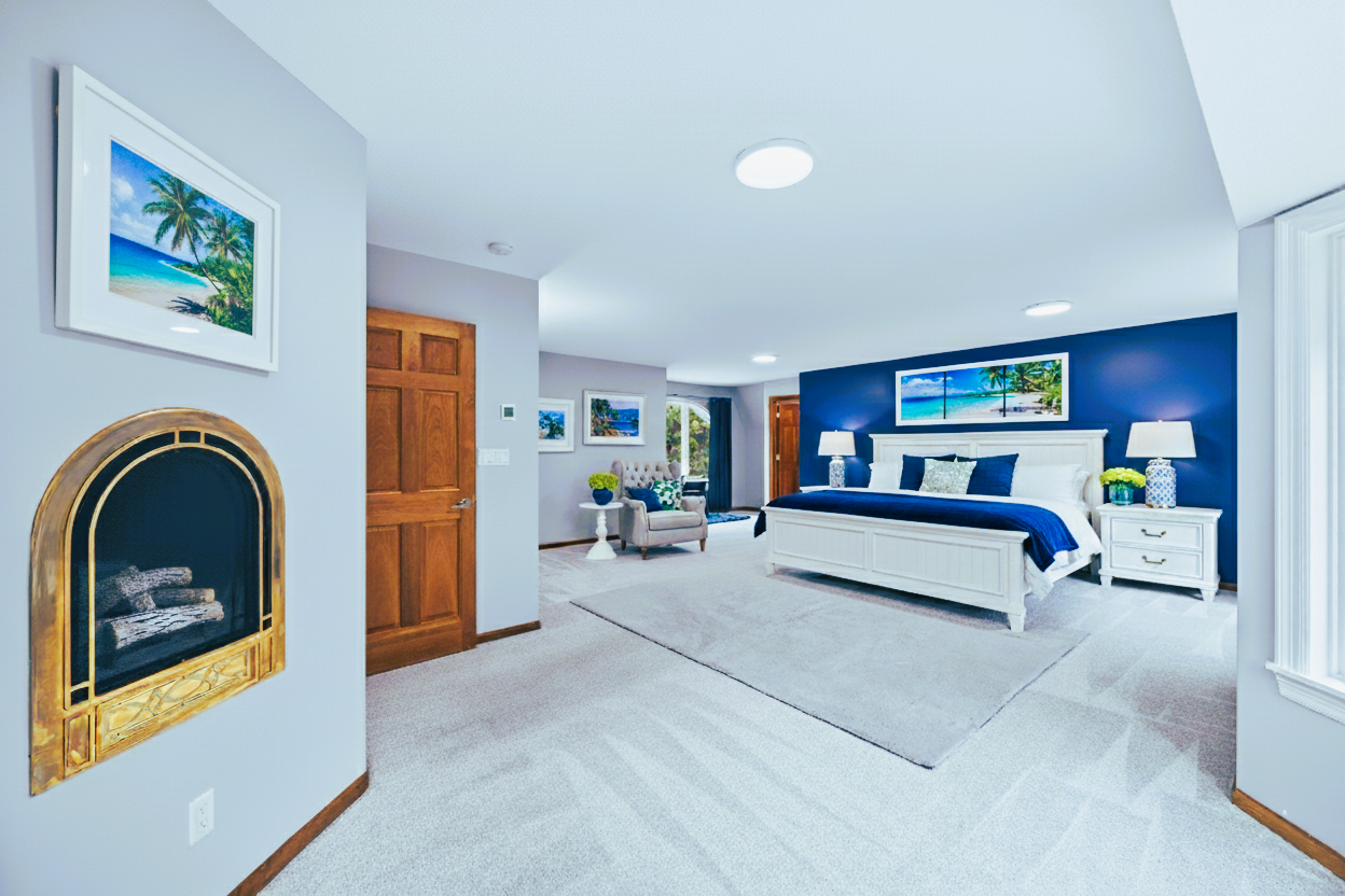 Spacious Primary Suite *Digitally Staged*