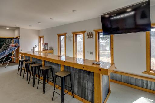 Bar in detached garage