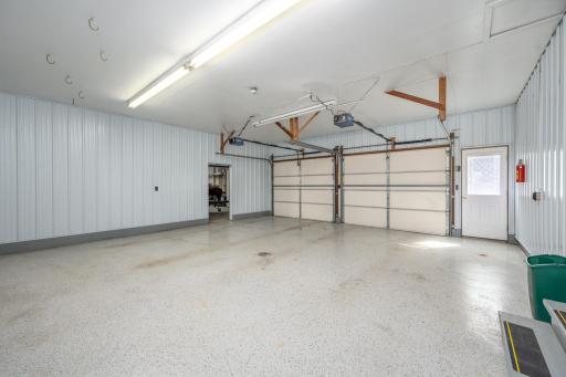 Oversized Garage with Epoxy Coated Floors