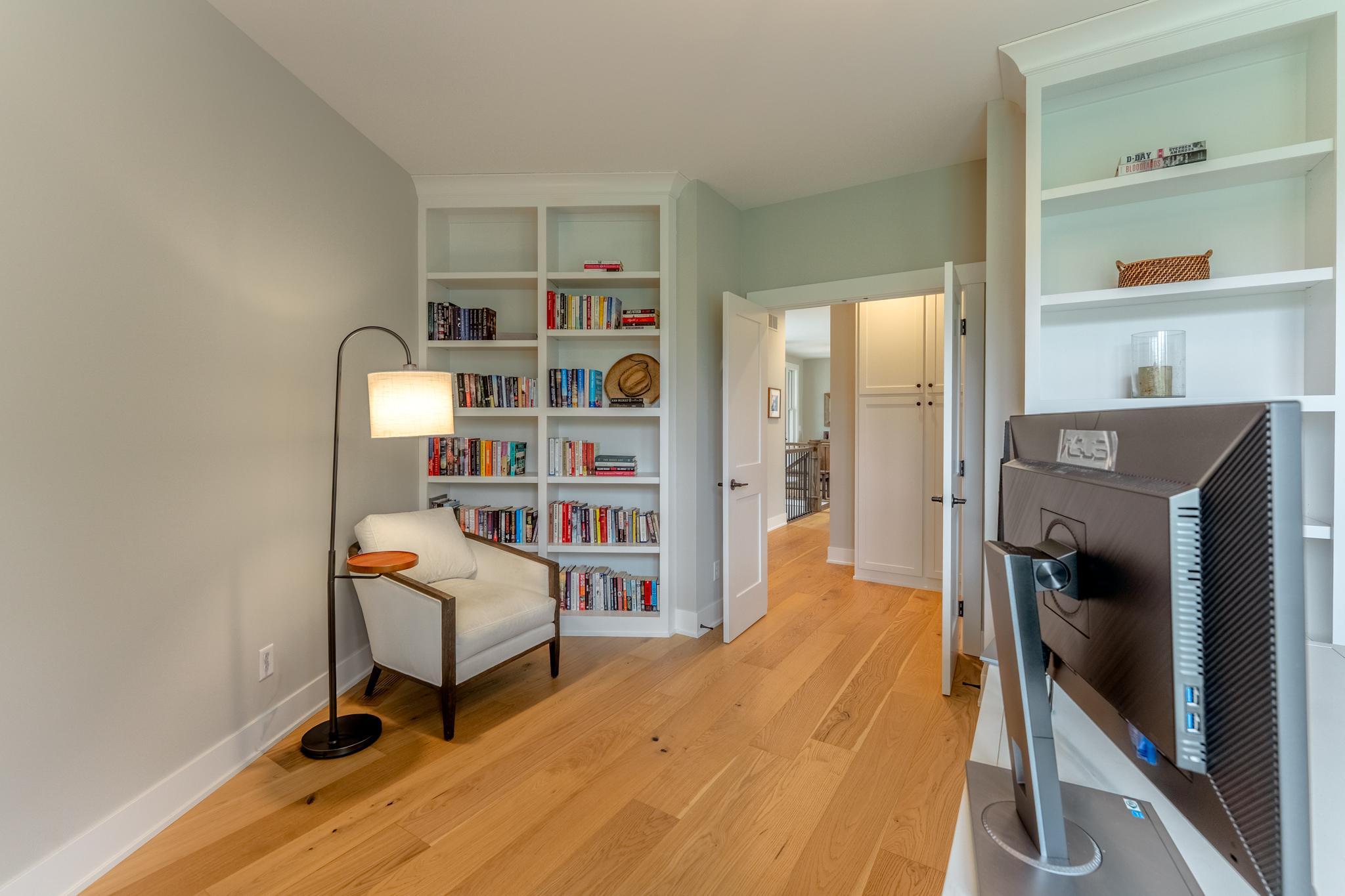 Perfectly positioned for productivity — the private main floor office is quietly tucked away from the bustle of everyday living, yet conveniently connected to the garage entrance and half bath for effortless workday flow.