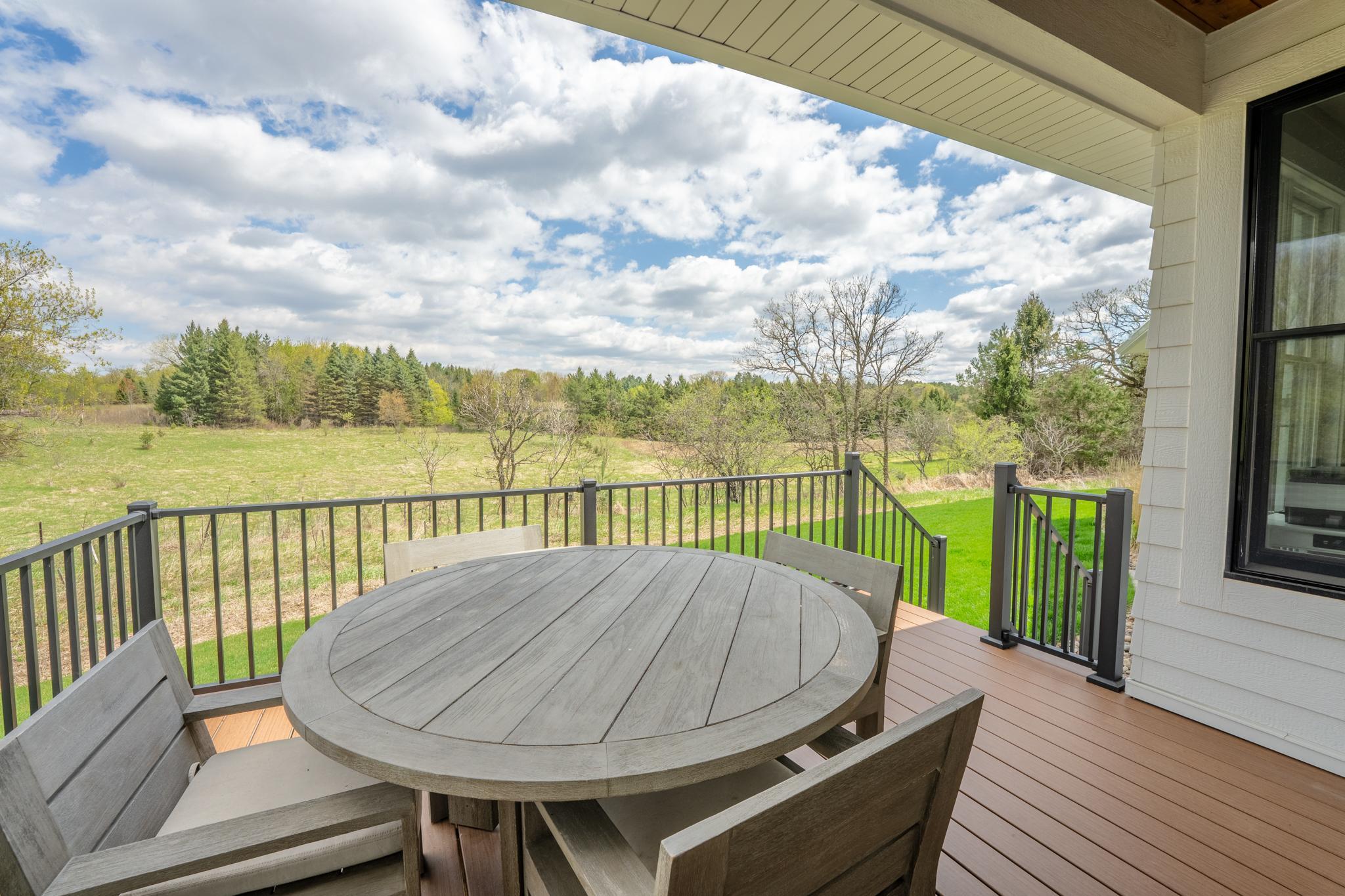 Peaceful, private view while dining alfresco or enjoying your morning coffee.