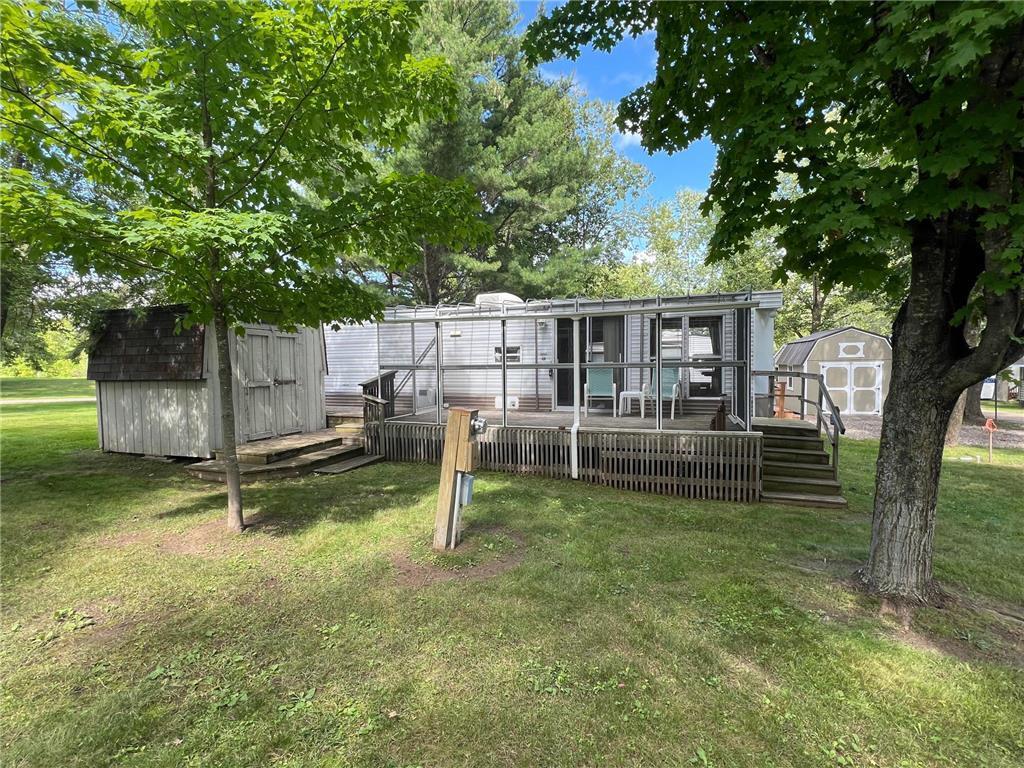 Views of the shade provided by the trees.