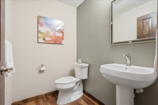 Lower level 3/4 bath with walk-in shower.