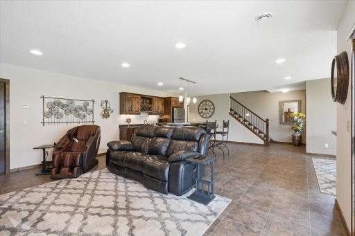 Lower level family room extends your living and entertaining space!