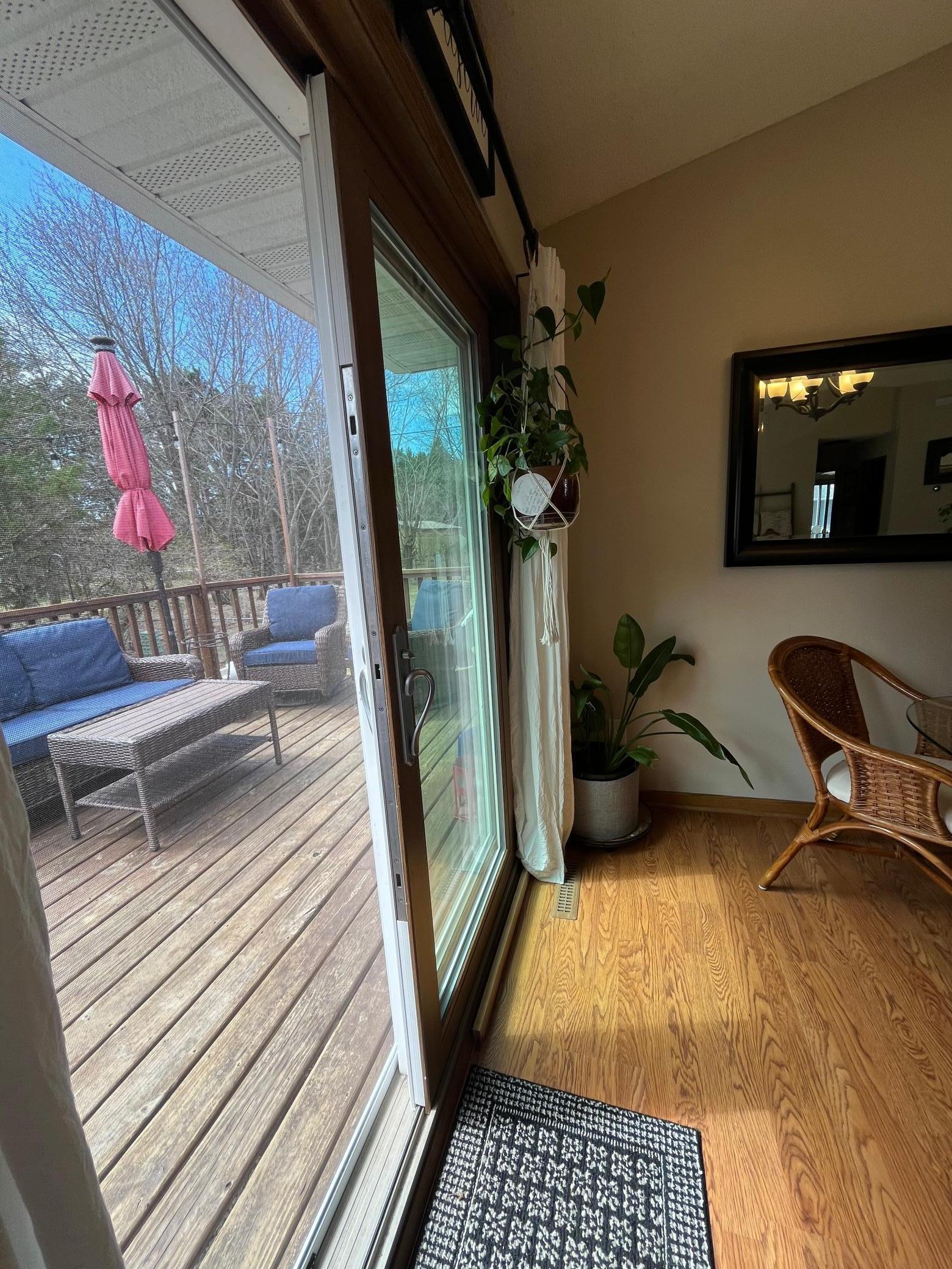 Dining room to deck