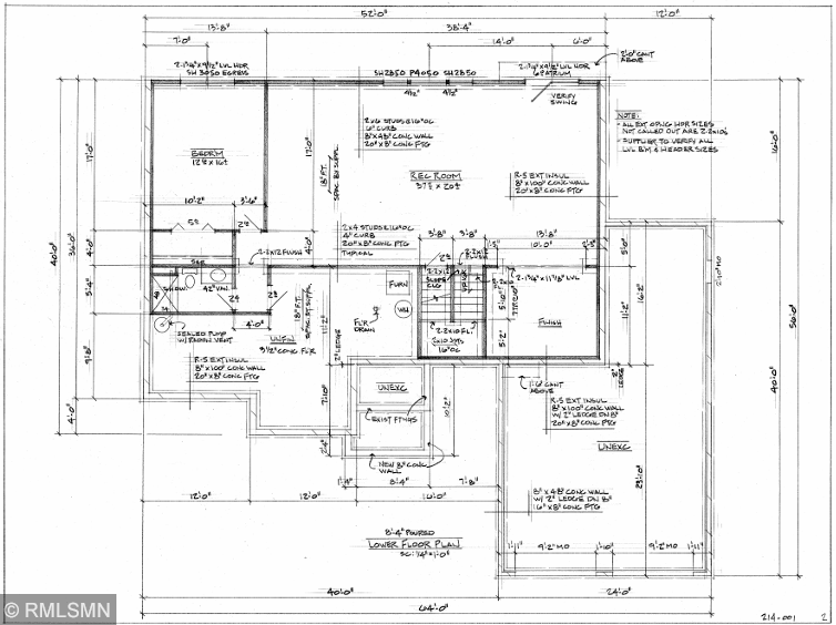 Lower level floorplan